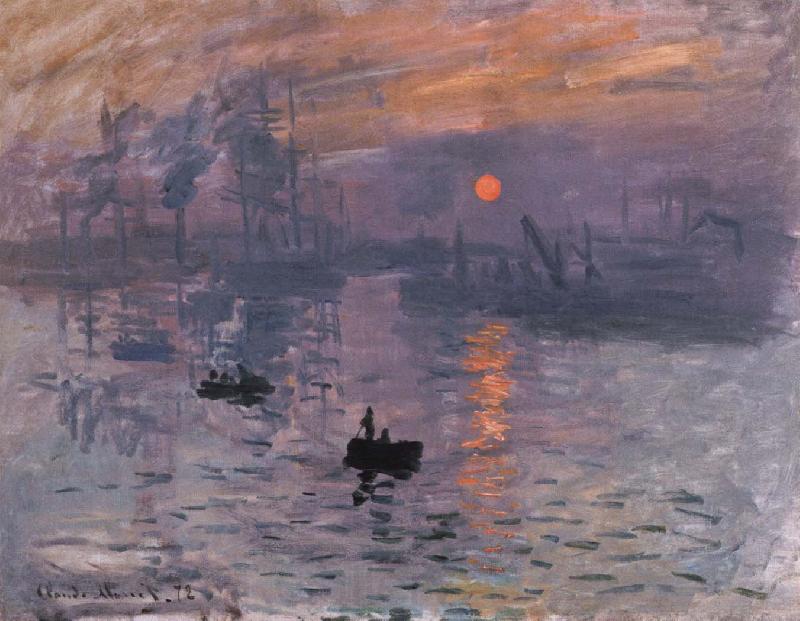 Claude Monet impression,sunrise Norge oil painting art